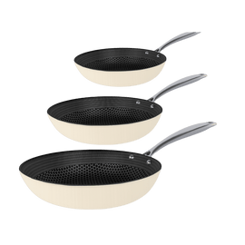 Cook & Pan - Honey Go Ivory Koekenpannenset 3-delig Pannenset Cook & Pan 