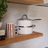 Cook & Pan - Honey Go Ivory Kookpot 22 cm met glazen deksel Cook & Pan 