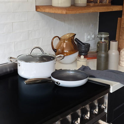 Cook &amp; Pan - Ensemble de 7 pièces de batterie de cuisine Honey Go Ivory Cook &amp; Pan
