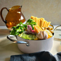 Cook &amp; Pan - Ensemble de 7 pièces de batterie de cuisine Honey Go Ivory Cook &amp; Pan