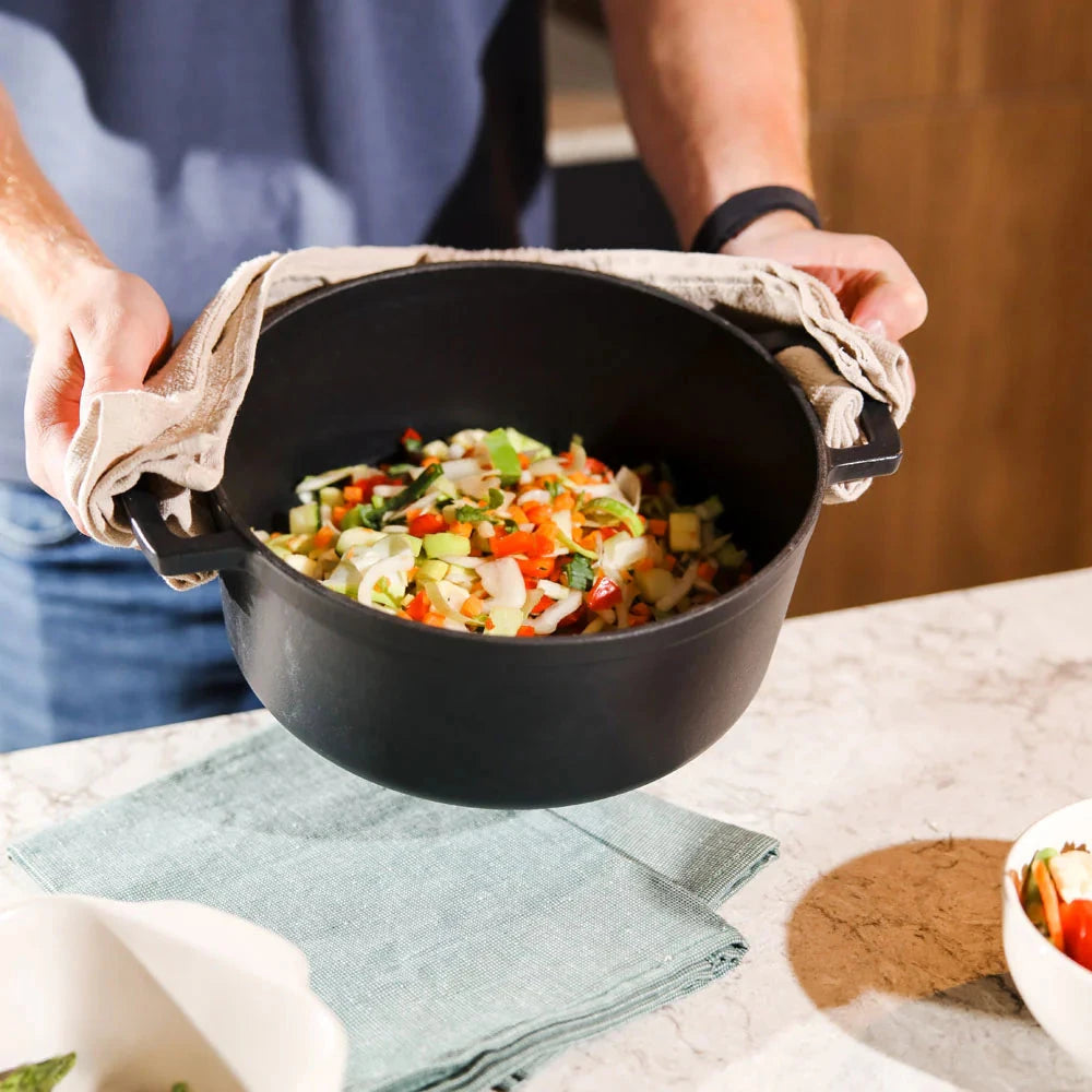 Cook & Pan - Signature Gietijzeren Braadpan 24 cm - 4 liter Braadpan Cook & Pan 