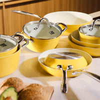 Ensemble de 3 poêles à frire Cook &amp; Pan - Sunny Side