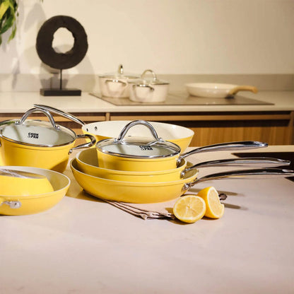 Ensemble de 3 poêles à frire Cook &amp; Pan - Sunny Side