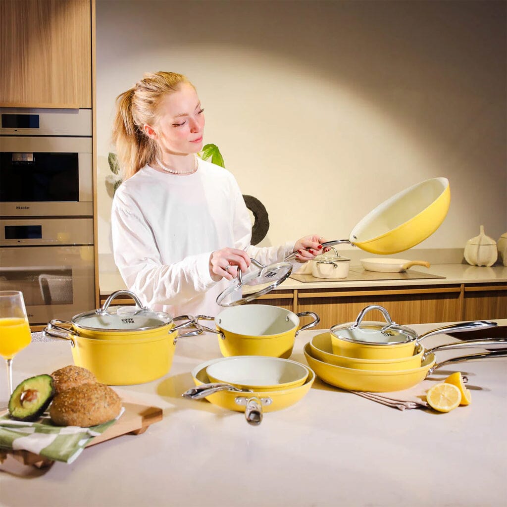 Ensemble de 3 poêles à frire Cook &amp; Pan - Sunny Side