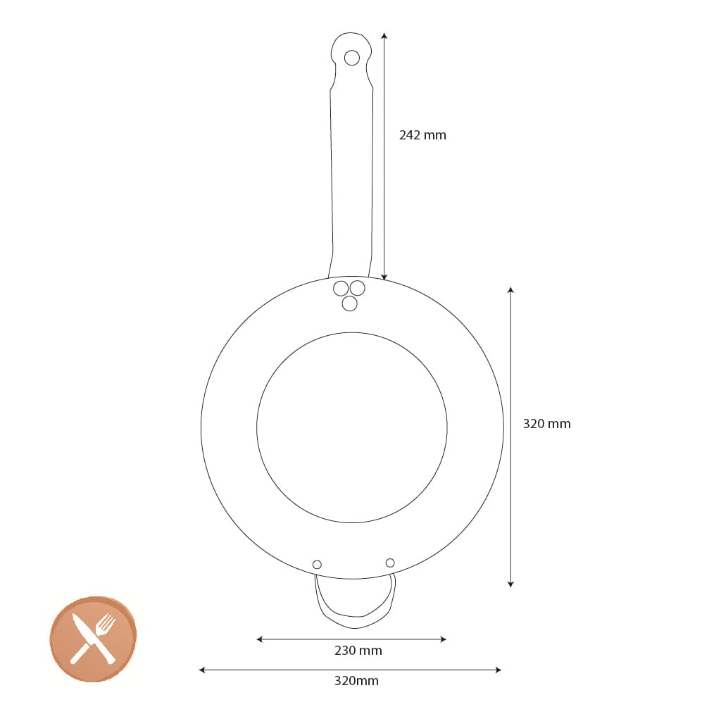 DeBuyer - Koekenpan Mineral B 32cm Koekenpan DeBuyer 