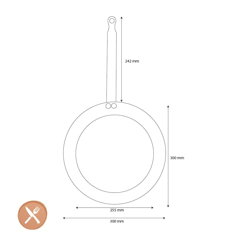 Poêle à crêpes DeBuyer Mineral B 30 cm