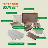 Cook & Pan - Taupe of Mind Bakset 9-delig