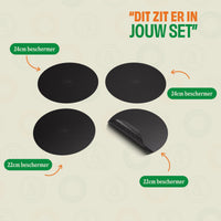Cook & Pan - Taupe of Mind Inductiebeschermer set - 4 Pack