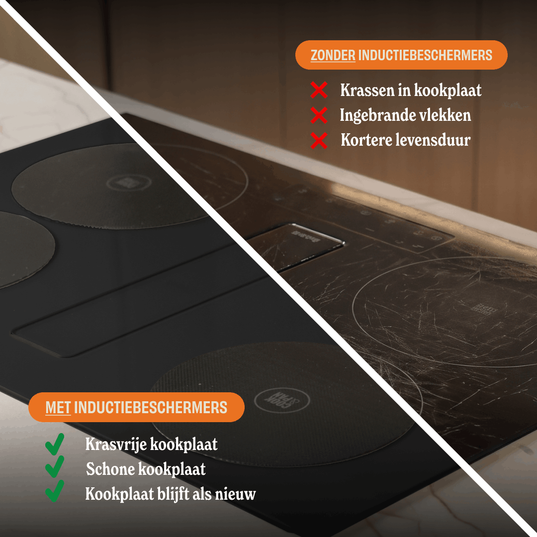 Cook & Pan - Taupe of Mind Inductiebeschermer set - 4 Pack