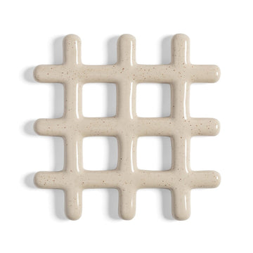 &Klevering - Onderzetter - Grid - Beige Onderzetter &Klevering 