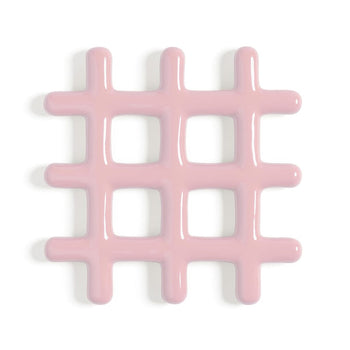 &amp;Klevering - Dessous de Verre - Grille - Dessous de Verre Rose &amp;Klevering