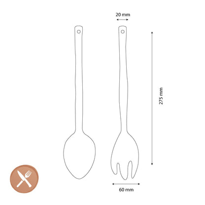 &Klevering - Saladebestek Boavista - Blauw &Klevering 