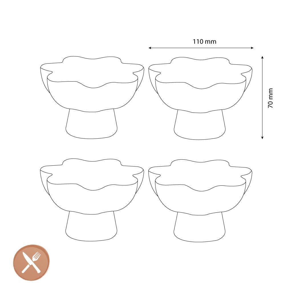 &Klevering - Schalen Sun - Set Van 4 Schalen &Klevering 