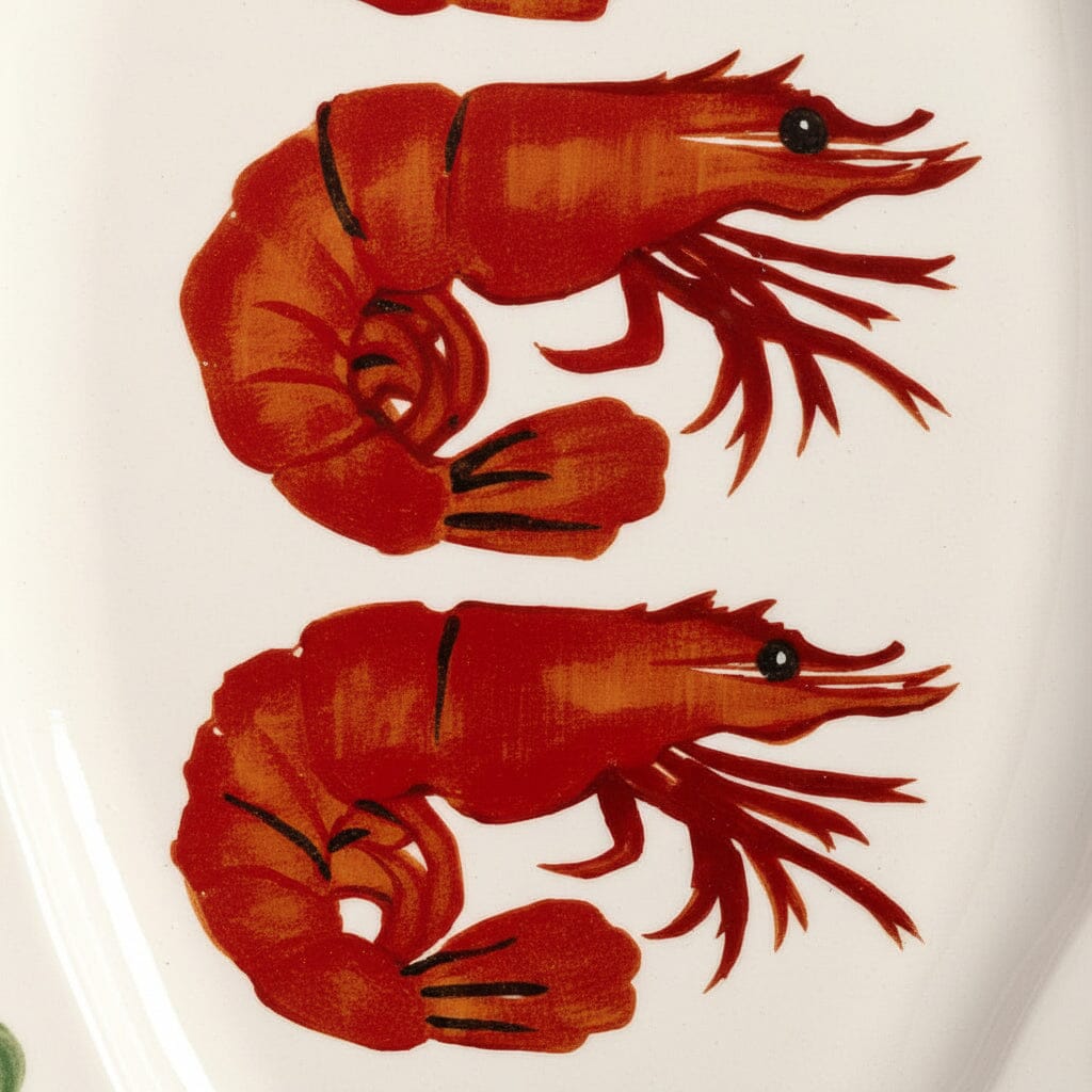 &amp;Klevering - Plat de service Sirène - Plat de service à crevettes &amp;Klevering