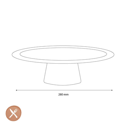 &Klevering - Taartplateau Whip - Roze Taartplateau &Klevering 