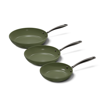 Cook & Pan Dark Olive Koekenpannenset 3-delig