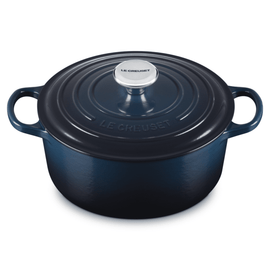 Le Creuset - Braadpan Rond in Geëmailleerd Gietijzer - Nuit - 28 cm Braadpan Le Creuset 