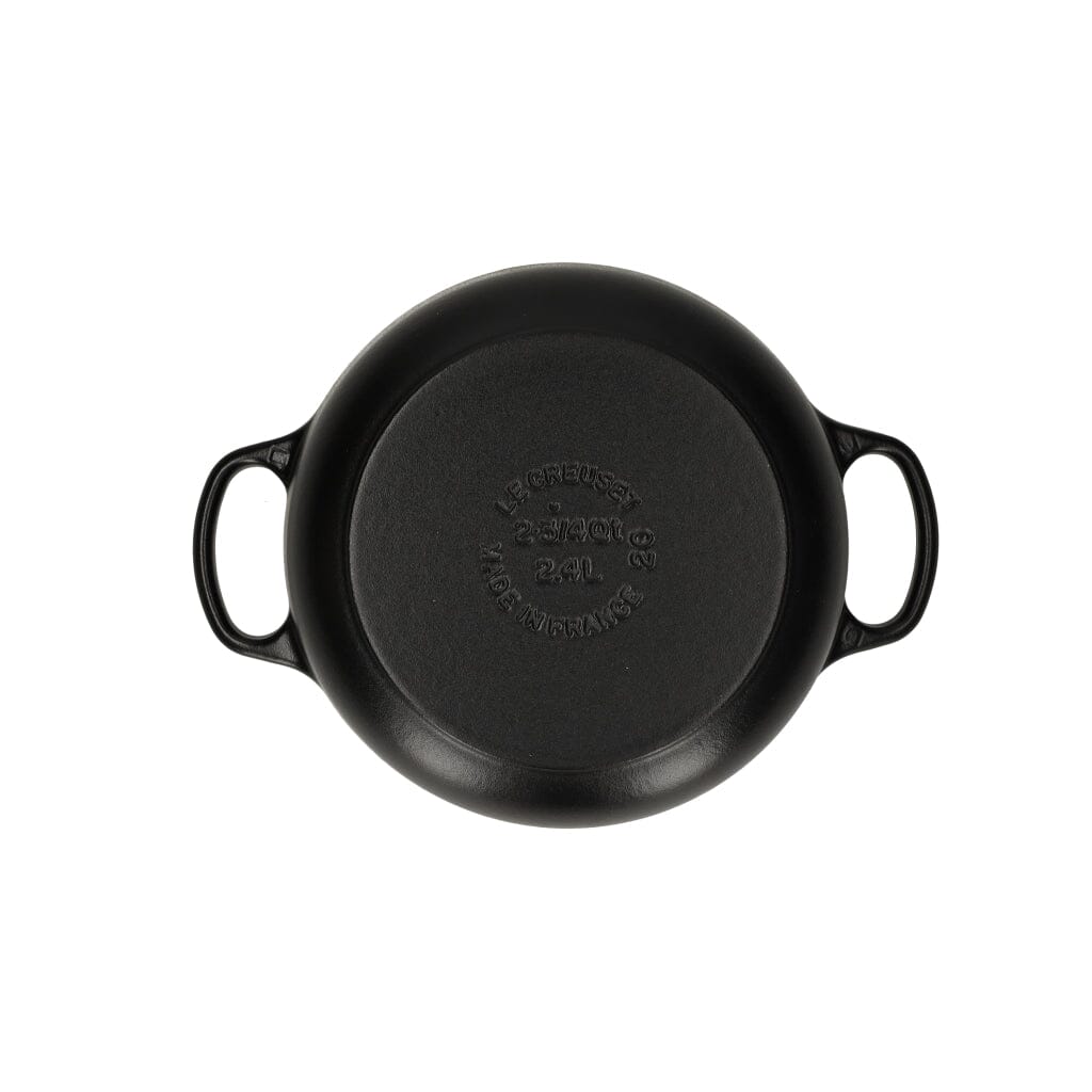 Le Creuset - Braadpan Signature rond Mat Zwart 20cm 2,4l (zwart interieur) Le Creuset 