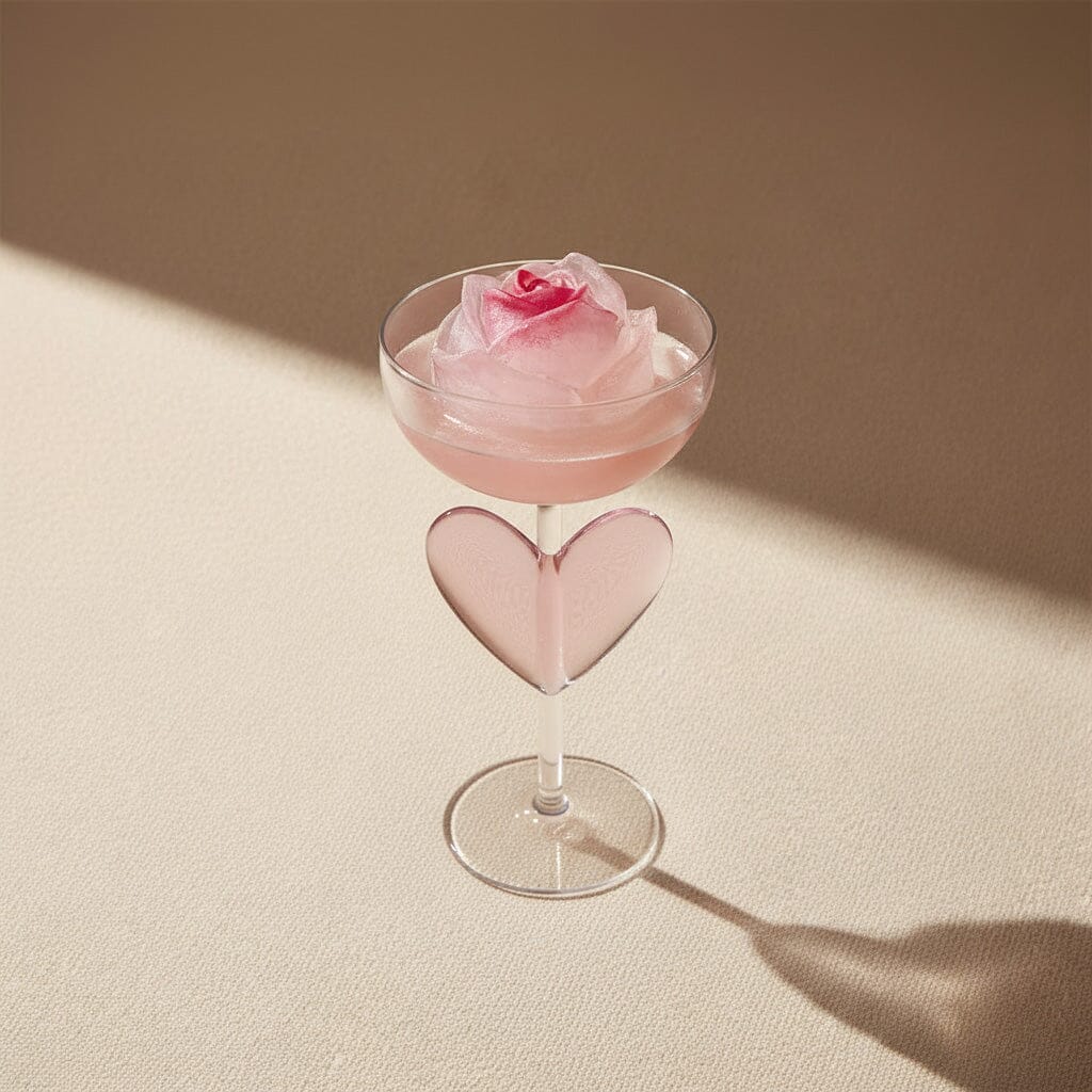 Lepelclub - Campagne Coupe - Hart - Roze Champagne glazen LepelClub 