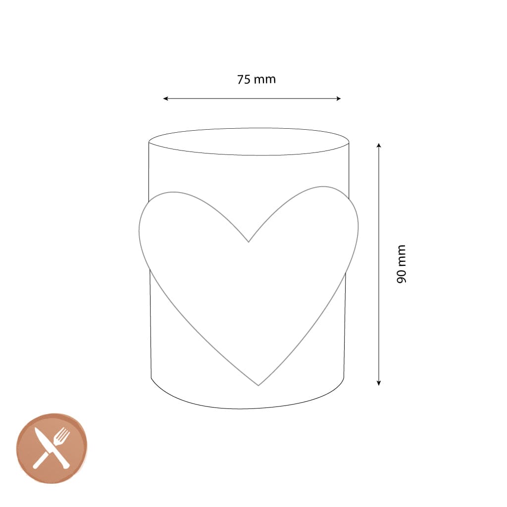 Lepelclub - Glas Hart - Rood Drinkglazen LepelClub 