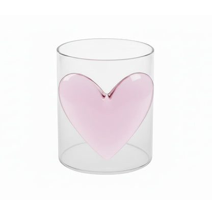 Lepelclub - Glas Hart - Roze Drinkglazen LepelClub 