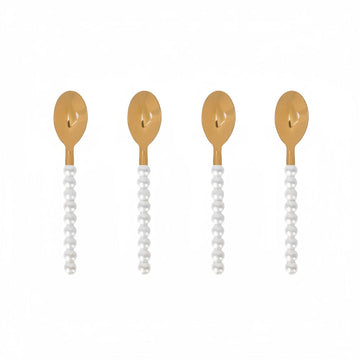 Lepelclub - Koffielepels - Parel - Set Van 4 LepelClub 