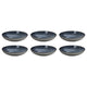 Médard de Noblat - Feeling Indigo - Assiette gourmande 24,5 cm (lot de 6)