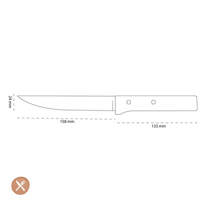 Opinel - Vleesmes N°120, Parallèle, rvs/hout Opinel 