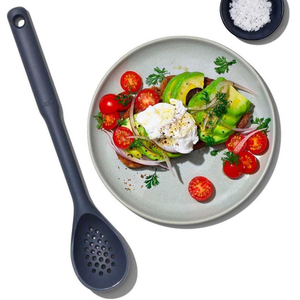 Cuillère en silicone perforée grise OXO