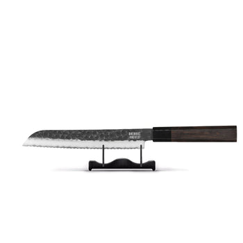 Couteau à pain damas Shinrai Knives - Édition Blackout 20 cm