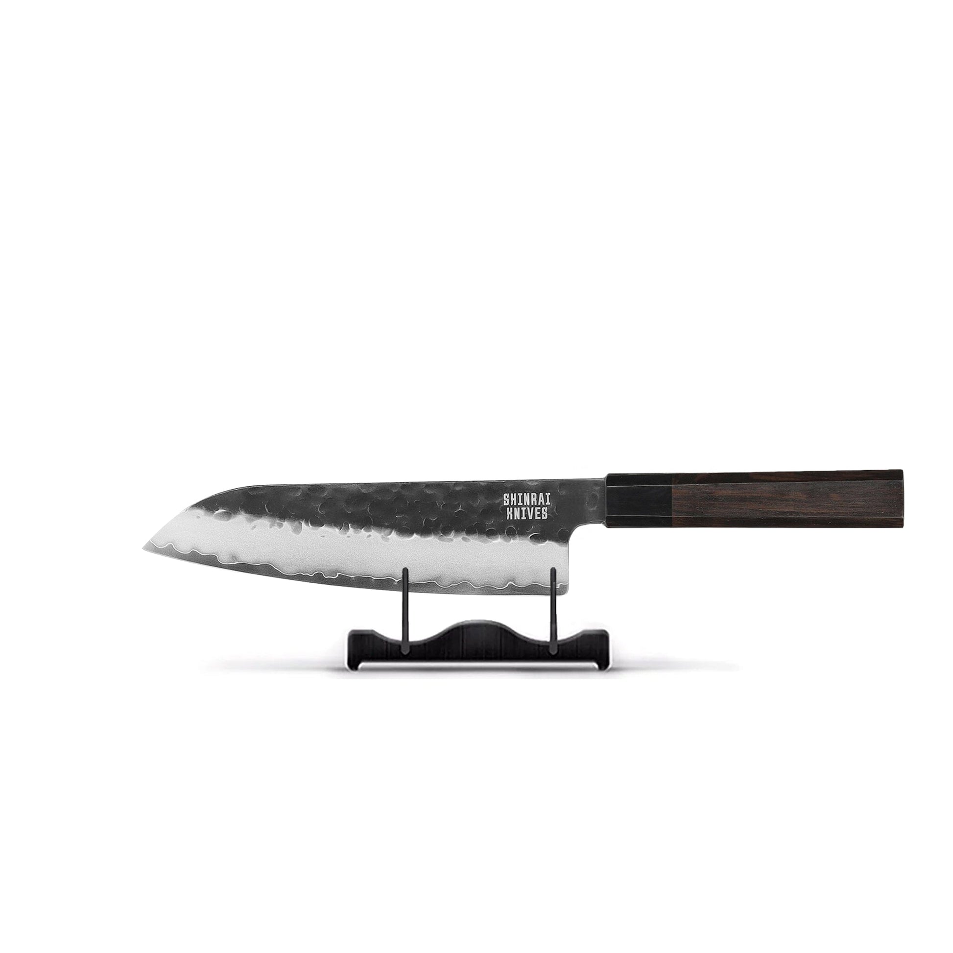 Couteaux Shinrai - Édition Blackout, couteau Santoku Damas 18 cm