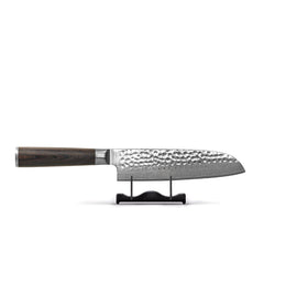 Shinrai Knives - Hammered Damast BR Santoku mes 18 cm Santokumes Shinrai Knives 