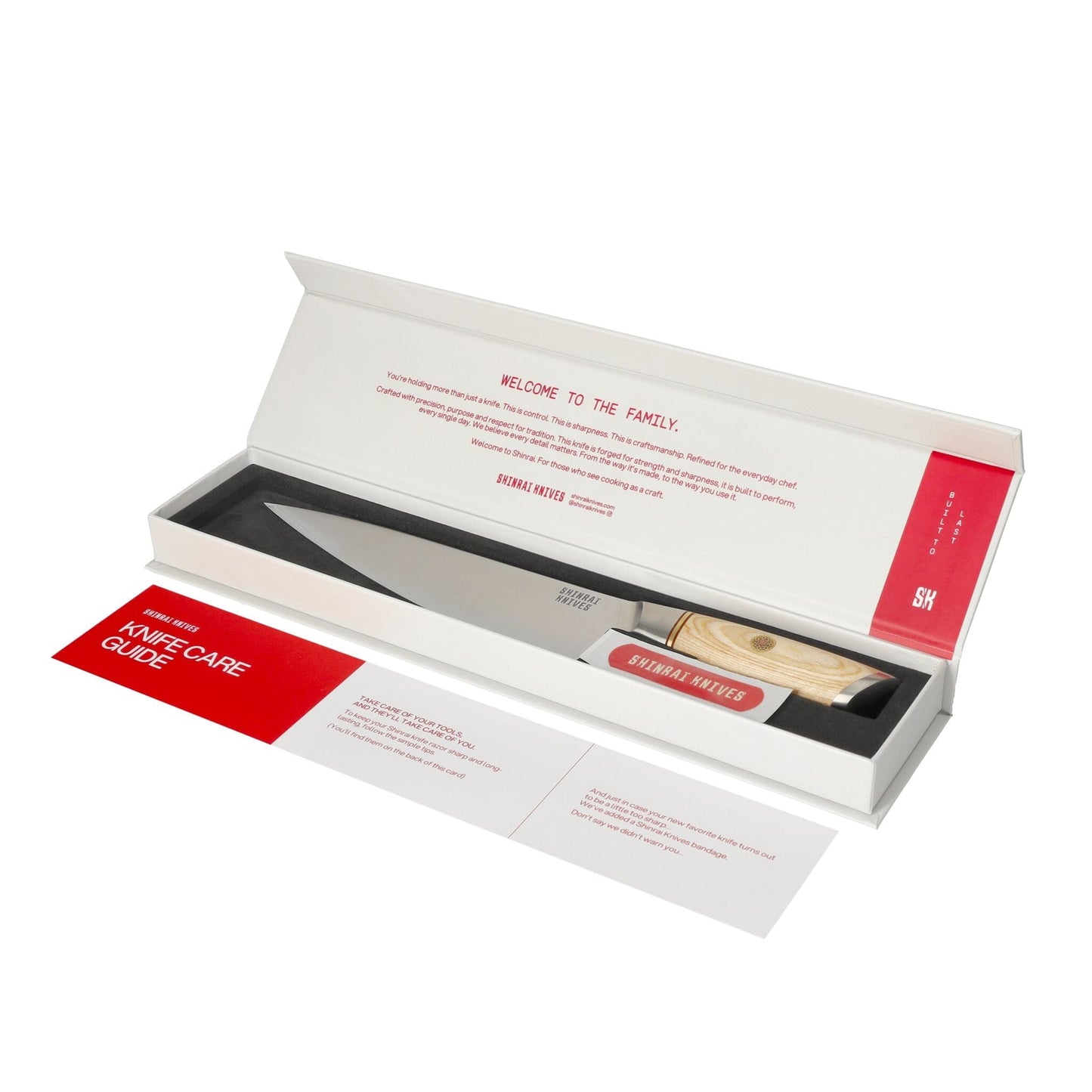 Couteaux Shinrai - Coffret 2 pièces Hikari Damas - Couteau de chef + Couteau d'office