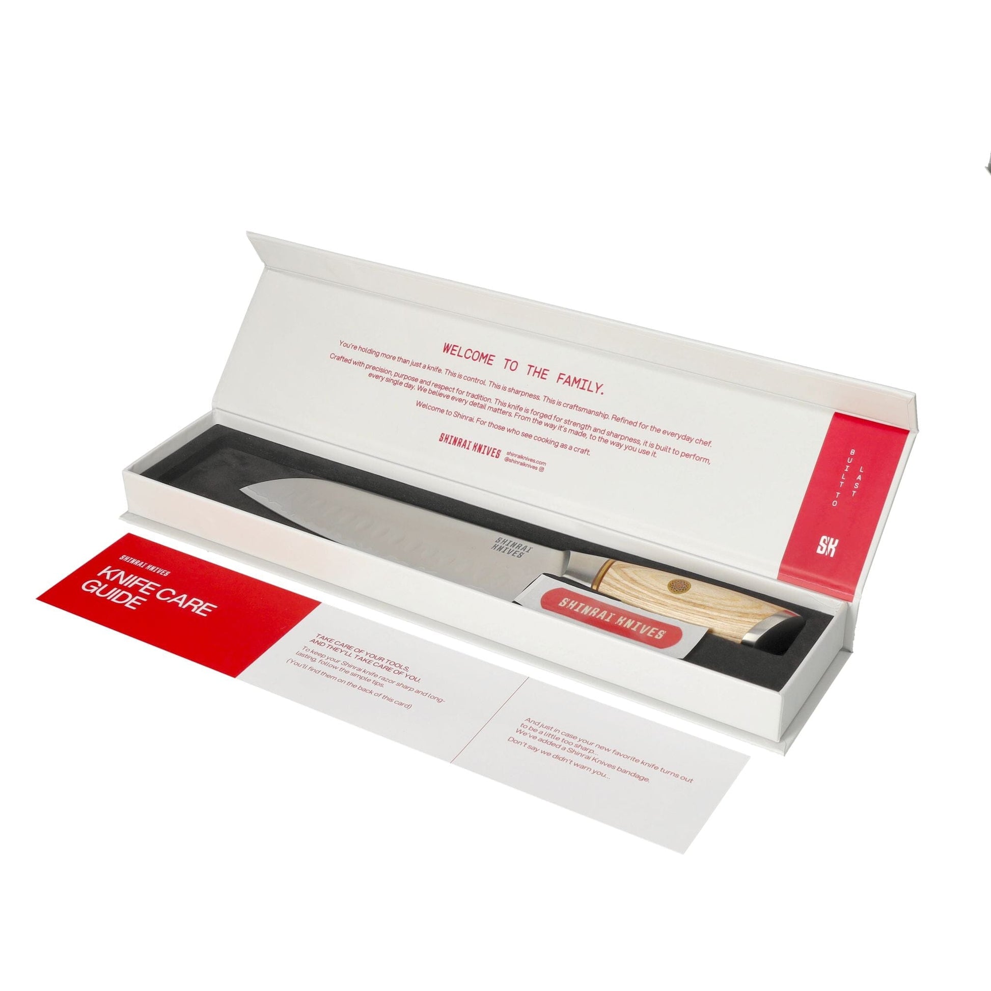 Couteaux Shinrai - Coffret 2 pièces Hikari Damascus - Couteau Santoku + Couteau d'office