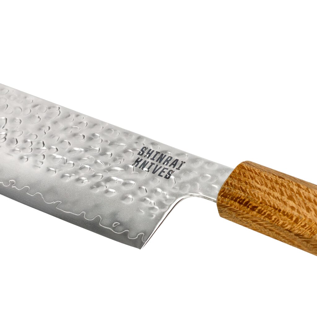 Couteaux Shinrai - Couteau Santoku Jōnetsu Damascus 18 cm Couteau Santoku Couteaux Shinrai