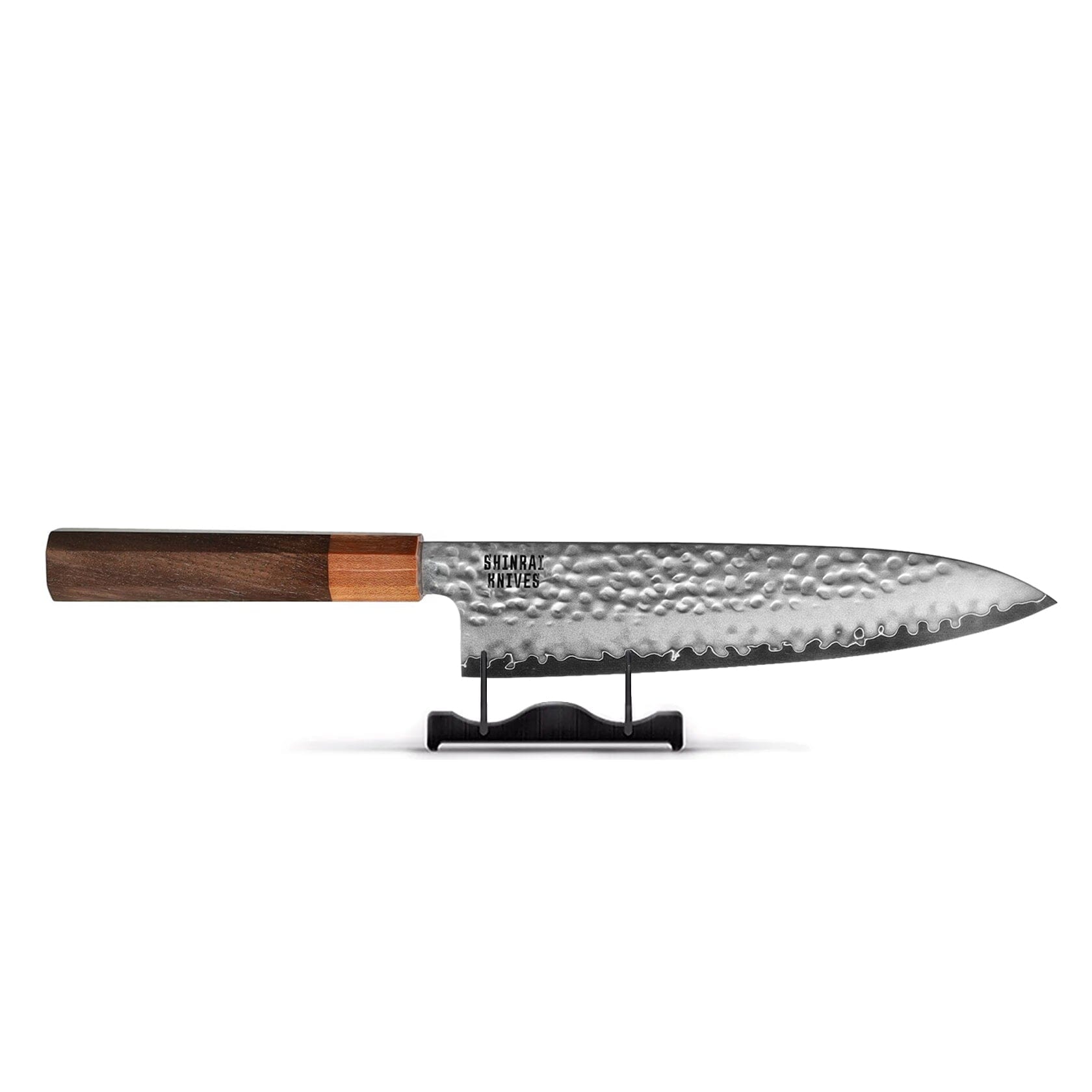 Shinrai Knives - Kigami Exclusive Damascus 5 pièces - Couteau de chef + Couteau à pain + Nakiri + Santoku + Couteau d'office Set de couteaux Shinrai Knives
