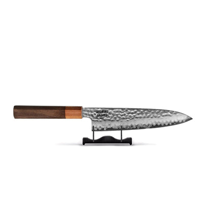 Couteaux Shinrai - Coffret exclusif Kigami en acier damassé (7 pièces) + bloc à couteaux simple face