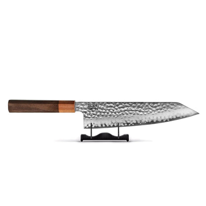 Couteaux Shinrai - Coffret exclusif Kigami en acier damassé (7 pièces) + bloc à couteaux + pierre à aiguiser