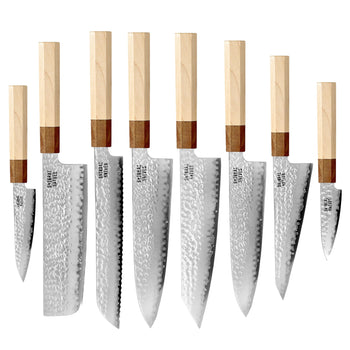 Couteaux Shinrai - Coffret de 8 couteaux Kirameki Damas