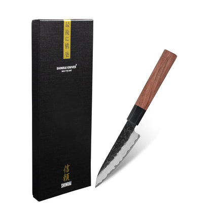 Couteaux Shinrai - Couteau d'office Kurayami Damas 9 cm Couteau d'office Couteaux Shinrai