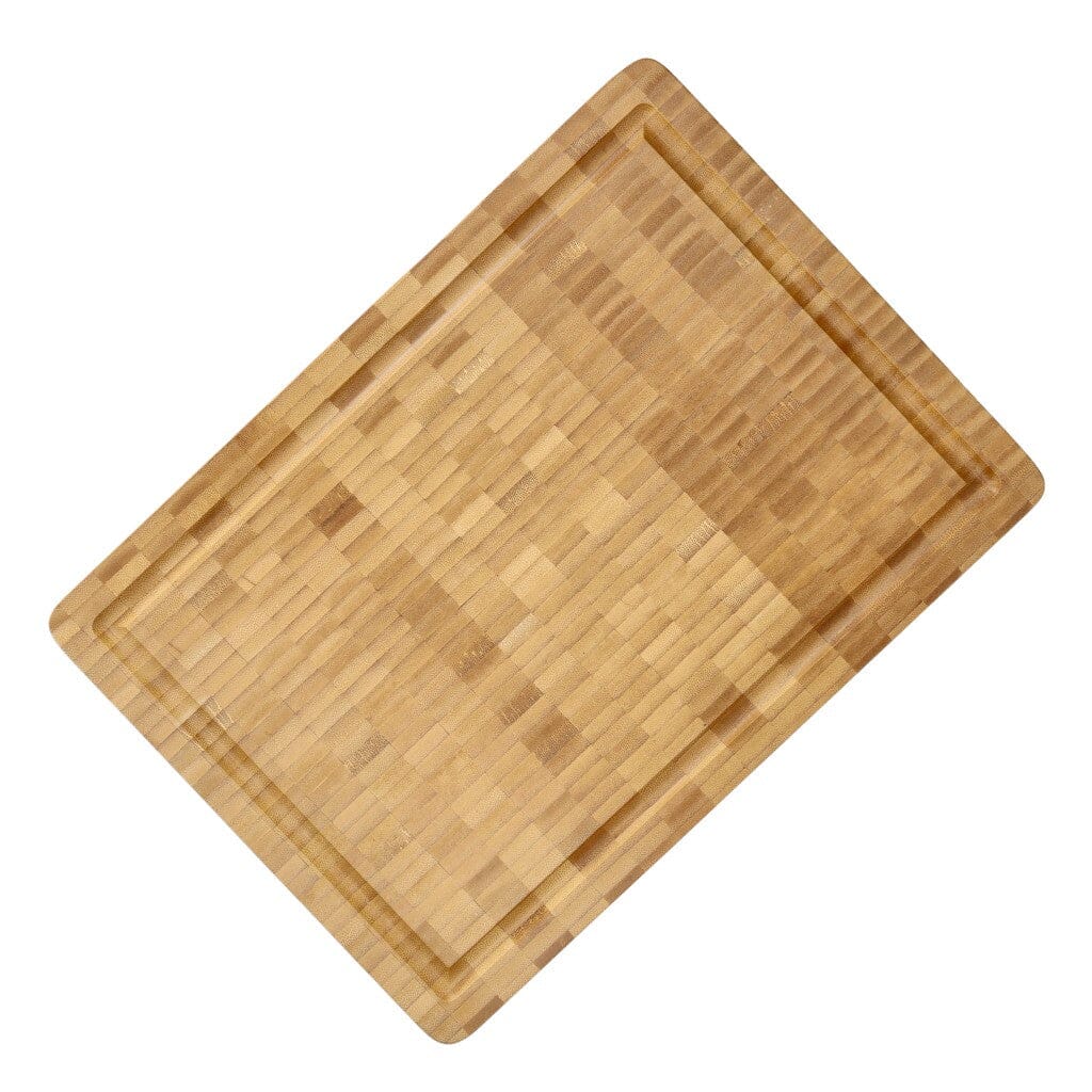 Planche à découper en bambou de luxe Shinrai Knives - Bois de bout - 35 × 25 × 2,5 cm