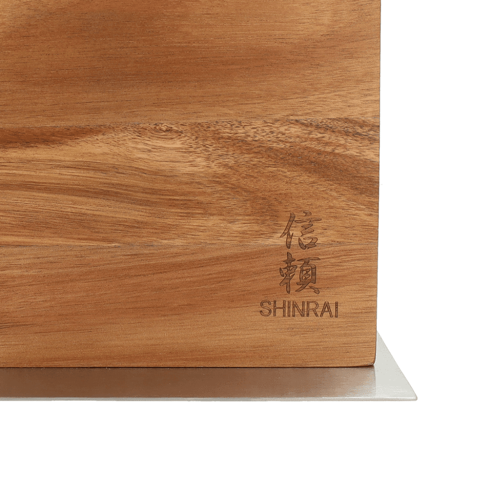 Shinrai Knives - Magnetisch Messenblok Cito Dubbelzijdig - Acaciahout Magnetisch messenblok Shinrai Knives 