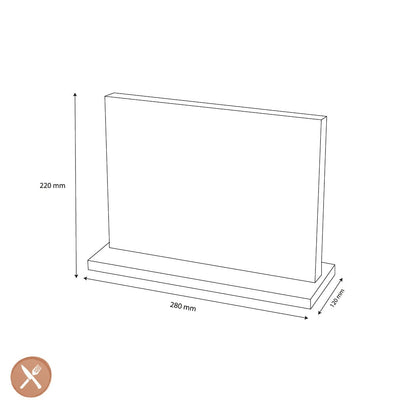 Shinrai Knives - Magnetisch Messenblok Dubbelzijdig - Zwart Magnetisch messenblok Shinrai Knives 