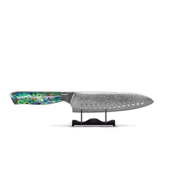 Shinrai Knives - Parelmoer Jewels 5-delige Messenset + Messenblok Stans Messenset met blok Shinrai Knives 