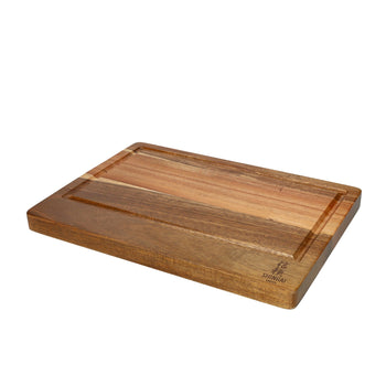 Planche à découper en bois d'acacia Shinrai Knives - Bois de bout - 35 × 25 × 2,5 cm - Type 1