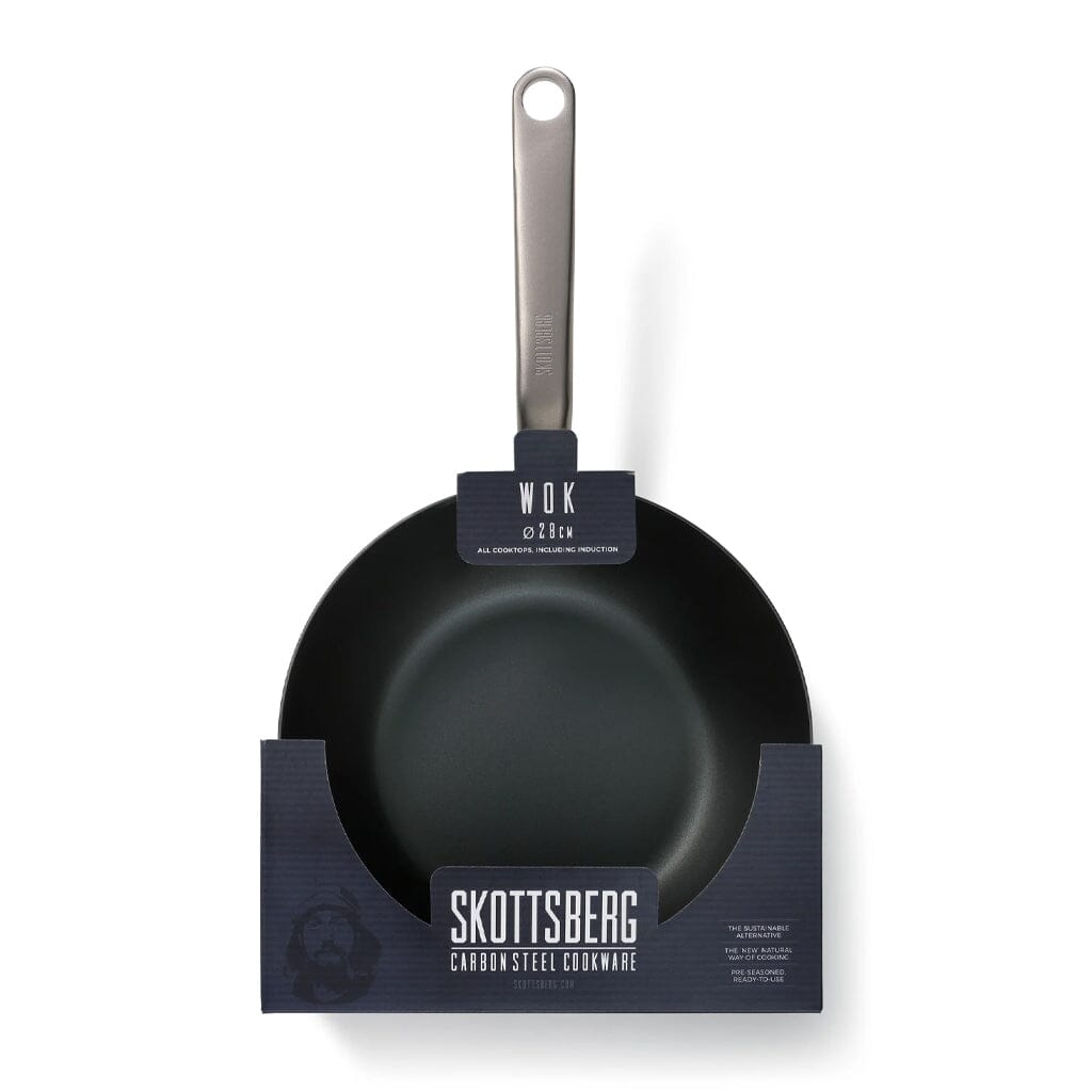 Skottsberg - Wok en acier au carbone 28 cm Wokpan Skottsberg