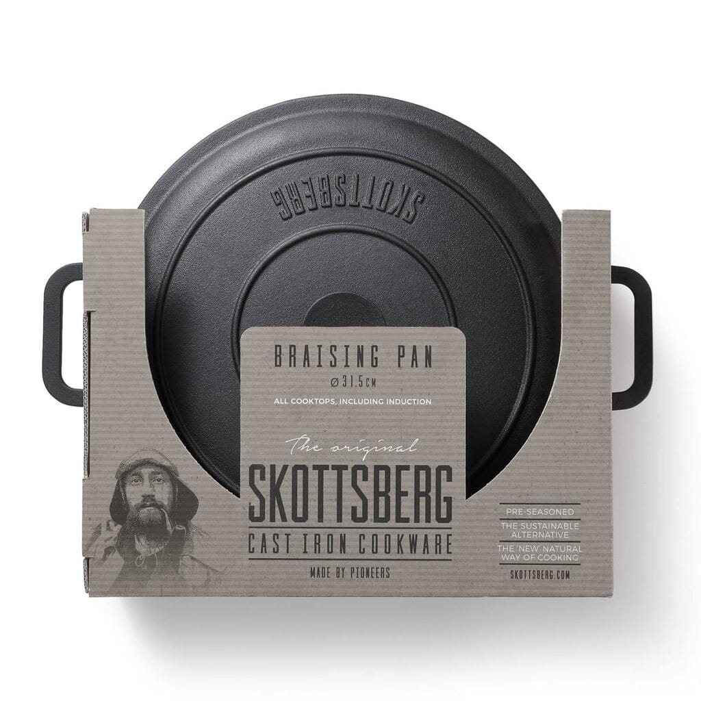 Casserole en fonte Skottsberg - 31,5 cm de diamètre avec couvercle 