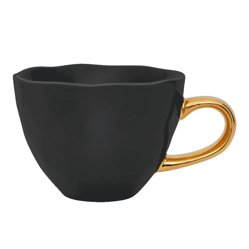 Urban Nature Culture - Good Morning - Cappuccino Mok - Black Urban Nature Culture 
