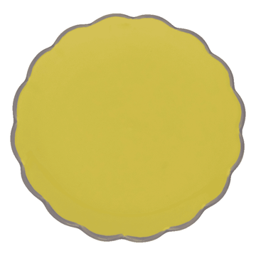 Culture de la nature urbaine - Bonjour - Assiette à gâteau - Sculptée - Lime Light Plates Culture de la nature urbaine