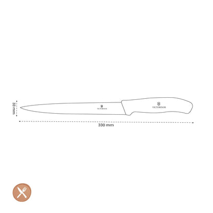 Victorinox - Fileermes Swiss Classic RVS/Zwart 20 cm Victorinox 